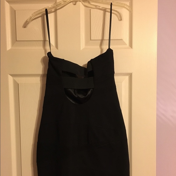 La Rok black strapless banded mini dress - Picture 4 of 4