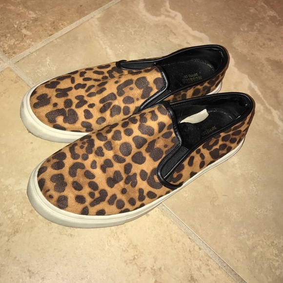 Cheetah Print Slip On Shoes