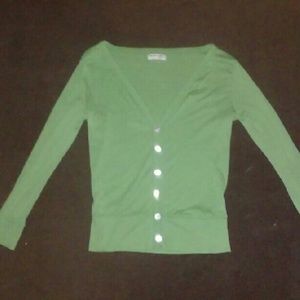 Lime green cardigan