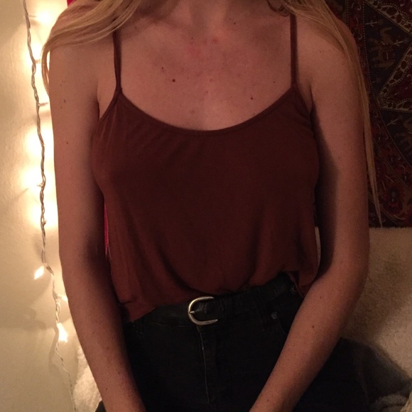 red orange tank top brandy Melville !