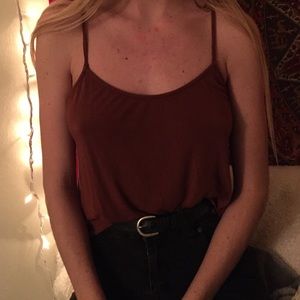 red orange tank top brandy Melville !