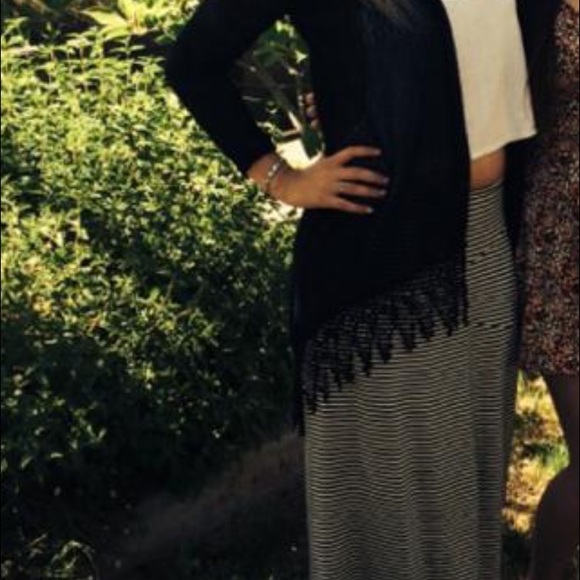 Cotton On Navy Stripe Skirt