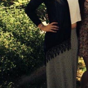 Cotton On Navy Stripe Skirt