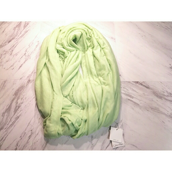 Light Green Calvin Klein Infinity scarf