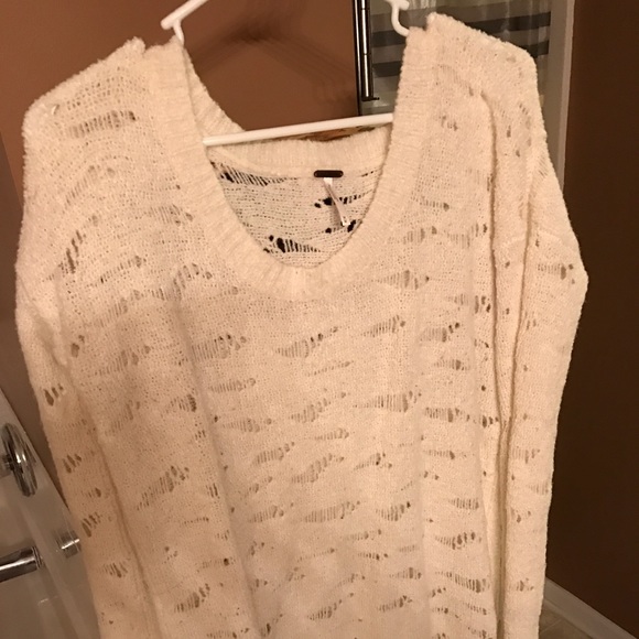 Free People hole sweater