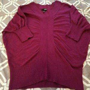 a.n.a. Wine Bat Wing Sweater