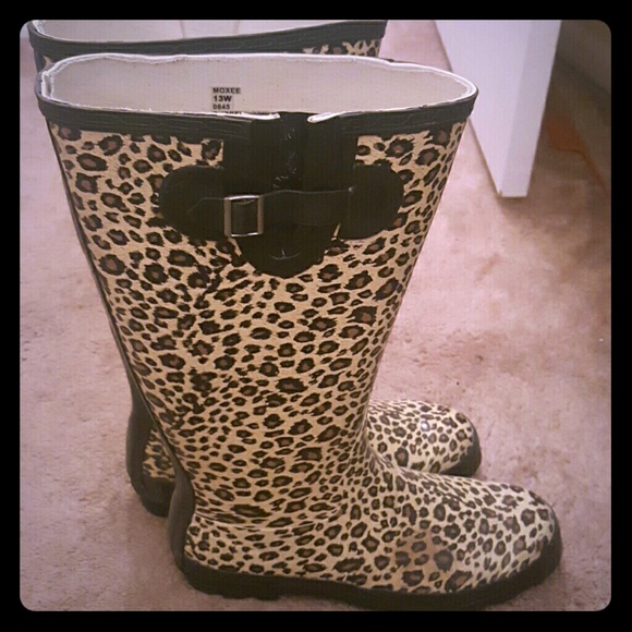 Cheetah Rain Boots