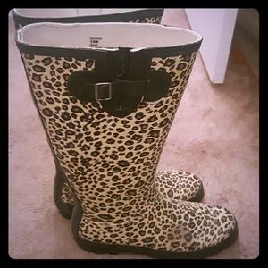 Cheetah Rain Boots