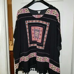 Merona poncho blouse