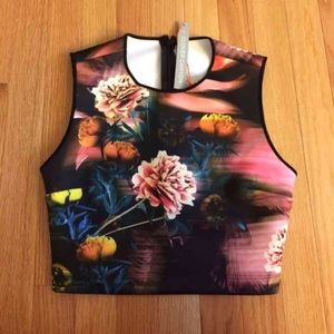Clover Canyon Tropical Crop Top Clover Canyon Tropical Crop Top