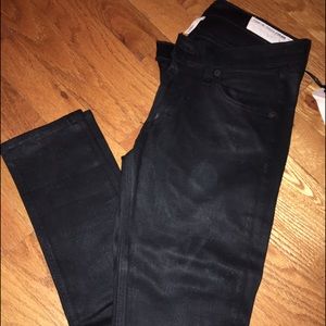 Rag & Bone wax coated skinny jeans (NEW)