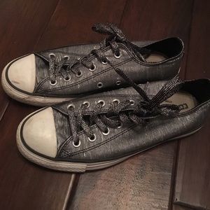 Silver & Gray Converse - Size 8