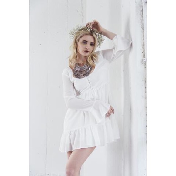 ❗️CLEARANCE ❗️Tiered Chiffon Babydoll Dress - Picture 2 of 4