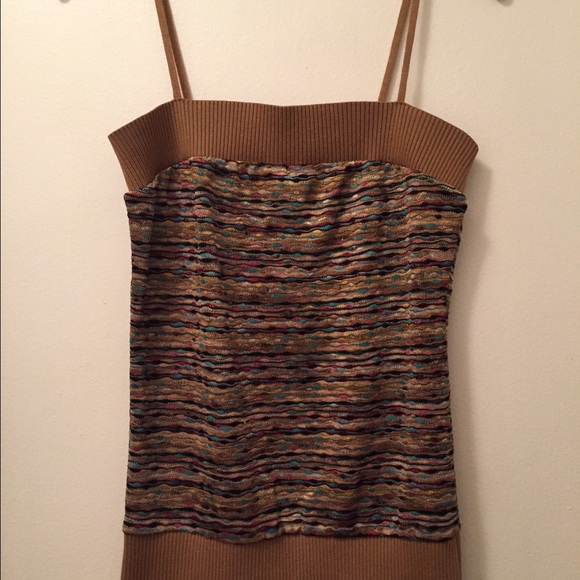 Multi color knit tank