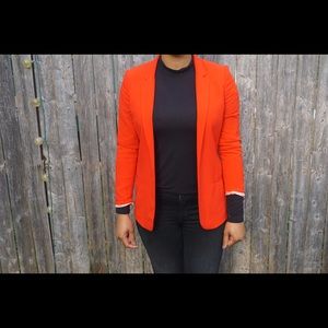 Bright Orange/Red H&M Blazer (Authentic)
