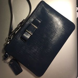 Coach leather clutch