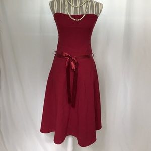 Charlotte Russe medium red strapless dress