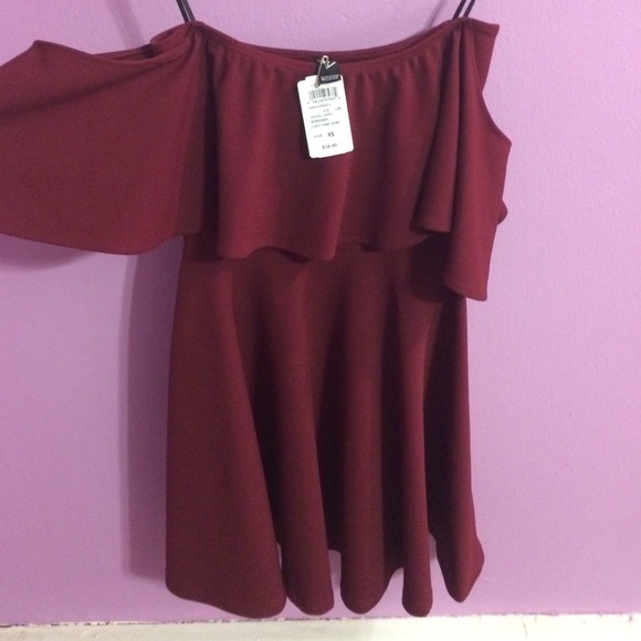off the shoulder skater dress