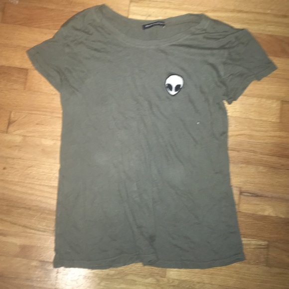 Brandy Melvil Alien tee Olive green