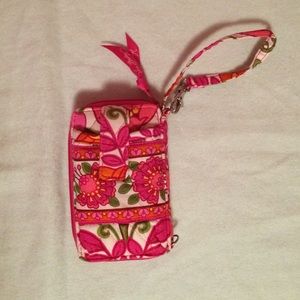 Pink Vera Bradley Wristlet