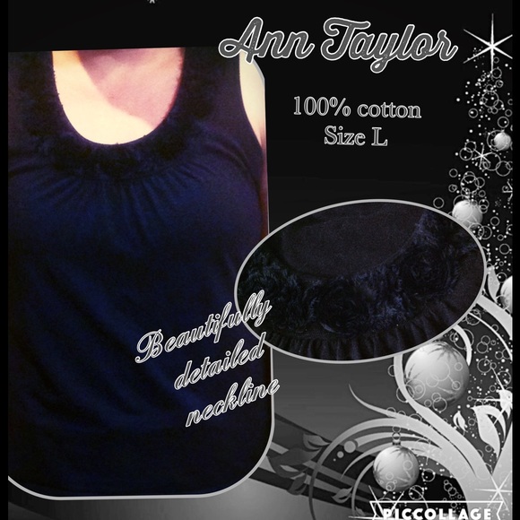 Ann Taylor top. Black. Worn very little. EUC