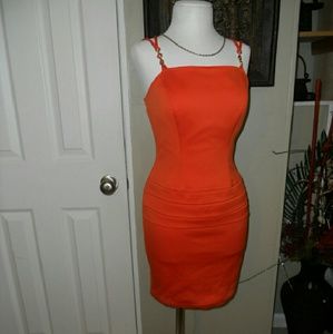 Flawless John Murrough Bright Orange Dress