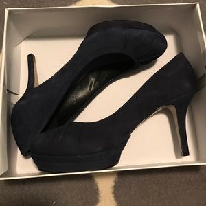 NWT Nine West Navy Susaynah Suede Pumps