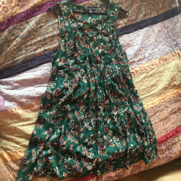 american eagle outfitters  green dress