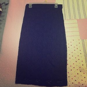 Black Lace Skirt from Forever21