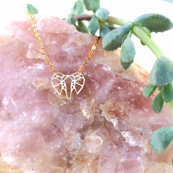 Elephant Gold Plated Charm Necklace or Choker