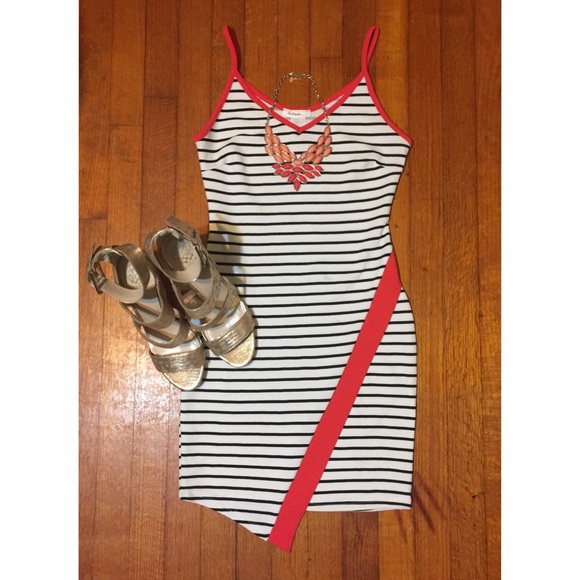 Asymmetrical Stripped Dress