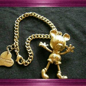 14 Gold Plated Mickey Mouse Bracelet