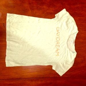 I am selling a turquoise t-shirt it has been used.