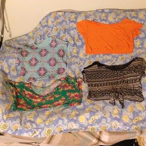 4  flowy crop tops