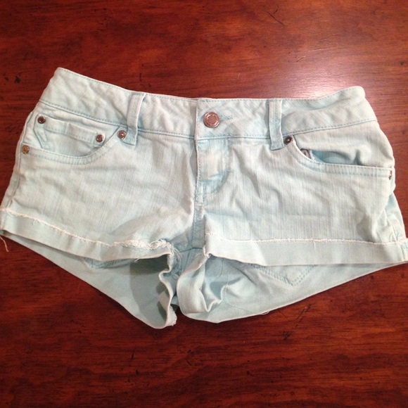 I am selling light blue shorts.