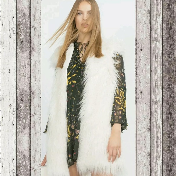 Zara Faux Fur Vest