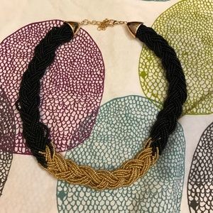 Black beaded necklace