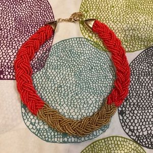 Red beaded necklace