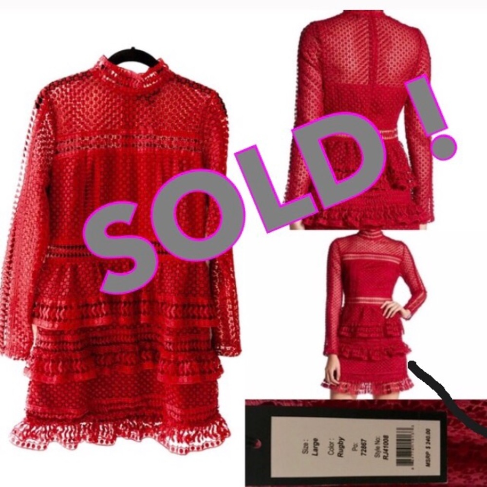 Romeo and Juliet gorgeous Red lace dress! REDUCED!