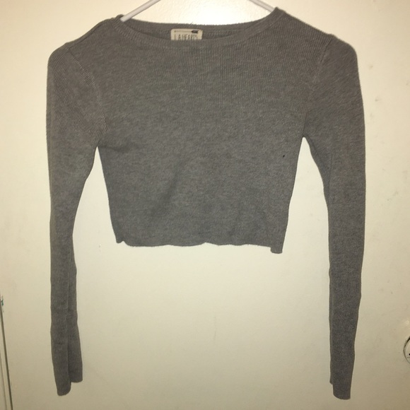 Long sleeved crop top