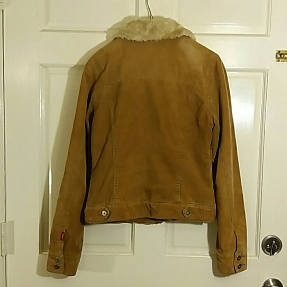 Hollister Courdoroy Jacket with Fur Collar - Picture 2 of 4