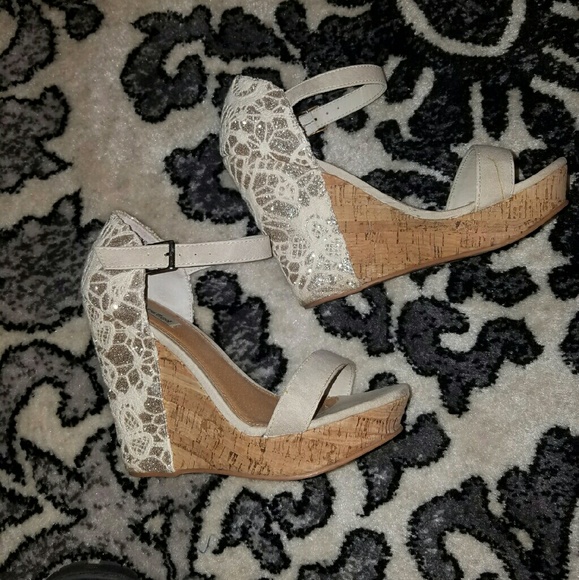 Not Rated glitter wedges