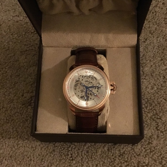 Lucien Piccard Automatic Skeleton Dial Watch