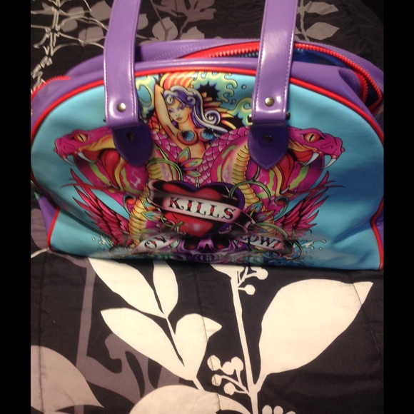 Ed Hardy bowling satchel