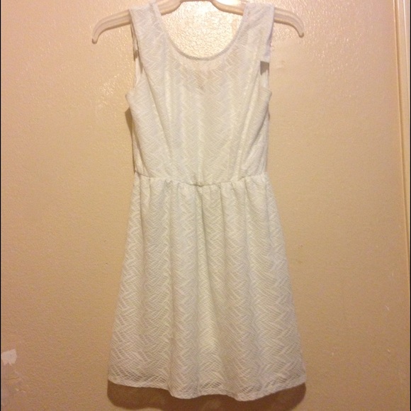 White mid length dress