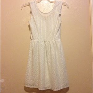 White mid length dress