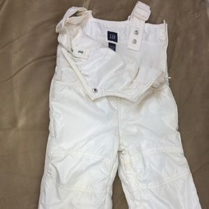 Baby gap pearly white snowsuit
