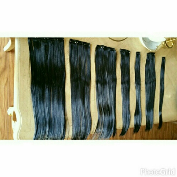 Black Beauty Full Head Clip-in Extension main image 4