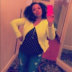 Yellow mossimo jacket blazer style.