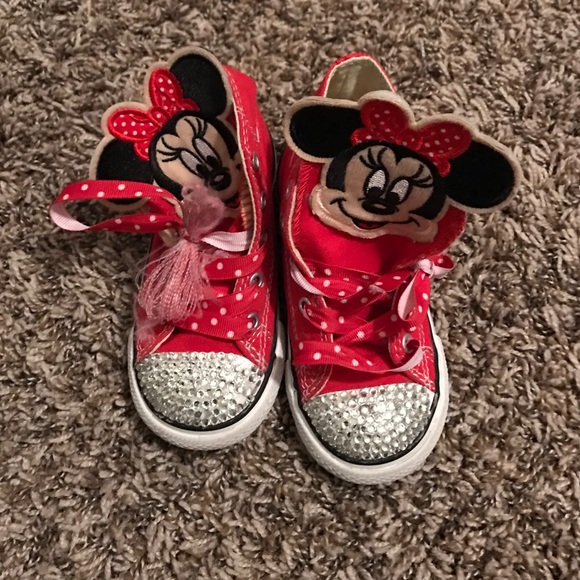 Minnie Mouse custom converse for girls